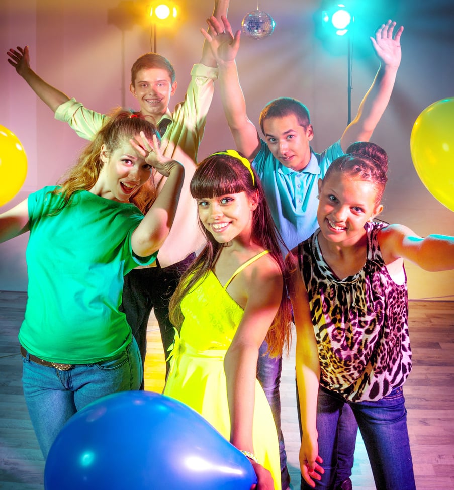 Youth having fun at party